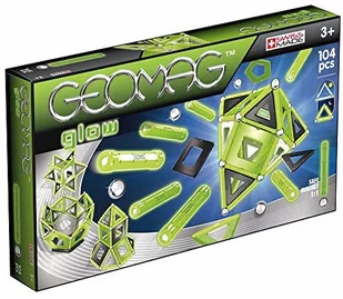 GeoMag Geomag Glow, Klocki magnetyczne, 104 elementy - Klocki - miniaturka - grafika 2
