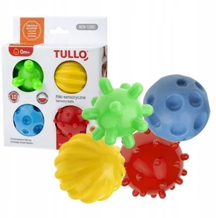 Piłki Sensoryczne Jeżyki Faktury Zestaw 4SZT Tullo - Zabawki sensoryczne - miniaturka - grafika 18