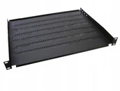 Switche - Półka Katlink 19" 1U 350mm Ral 9005 z podporą - miniaturka - grafika 1