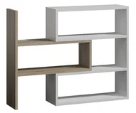 Regały - Rozkładany regał - biały + dąb sonoma F2-C14 - miniaturka - grafika 1