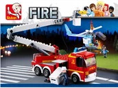 Klocki - Sluban Klocki Pojazd Straż Pożarna Helikopter 394 - miniaturka - grafika 1