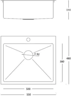 QUADRON RUSSEL 110 + bateria INGRID (kolor MIEDŹ) - Zlewozmywaki z baterią - miniaturka - grafika 2