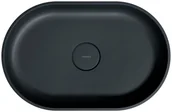 Umywalki - Omnires Ovo M+ Umywalka nablatowa 55x36 cm black lava OVOUNBLV - miniaturka - grafika 1