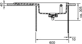 Franke Mythos MTK 611-100 kremowy 124.0379.853 - Zlewozmywaki - miniaturka - grafika 3