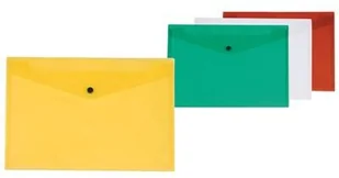 Q-Connect Teczka kopertowa zatrzask PP A4 172mikr. transparentna zielona KF03597 - Teczki i skoroszyty - miniaturka - grafika 2