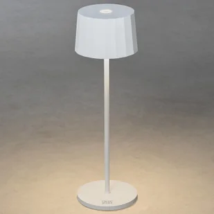 Konstsmide Lampa stołowa LED Positano zewnętrzna, biała - Lampy ogrodowe - miniaturka - grafika 2