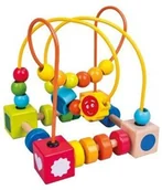 Zabawki interaktywne dla dzieci - BINO Labirynt drewniany koralikowy 1906218 - miniaturka - grafika 1