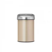 Kosze na śmieci - Brabantia Nowości Kosz na śmieci kuchenny 3l TouchBin Szampański 304668 304668 - miniaturka - grafika 1