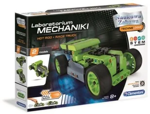 Clementoni Naukowa zabawa Laboratorium mechaniki Hot Rod i Race Truck 50634 - Mały naukowiec - miniaturka - grafika 2