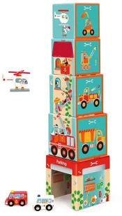 Scratch Europe Piramida edukacyjna POJAZDY (5 elementów), 6181088 - Zabawki interaktywne dla dzieci - miniaturka - grafika 2