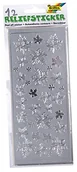 Scrapbooking - Folia 1214  relief naklejki na cały rok II, 10 x 24 cm, 12 arkuszy, złoty/srebrny sortowane 1214 - miniaturka - grafika 1