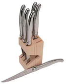 Noże kuchenne - Laguiole Jean Dubost Jean Laguiole Dubost 16572 blok noży, składający się z 6 noży do steków ze stali nierdzewnej 16572 - miniaturka - grafika 1