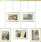 Ramki na zdjęcia - Umbra Ramka wieszak na zdjęcia Exhibit matowy mosiądz 1013426-221 - miniaturka - grafika 1