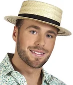Stroje karnawałowe - Boland Piła tarczowa kapelusz włókno palmowe 90992 - miniaturka - grafika 1