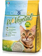 Żwirek dla kotów - Cat&rina Cat&Rina WeVegetal - ekologiczny i biodegradowalny żwirek dla kotów, kukurydziany - Pojemność: 5,5L CR-14720 - miniaturka - grafika 1