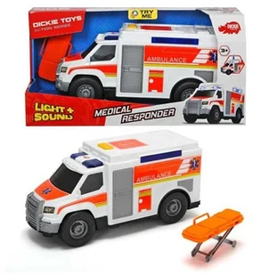 Simba Toys Auto Ambulans biały 30cm - Samochody i pojazdy dla dzieci Simba Toys Auto Ambulans biały 30cm - Samochody i pojazdy dla dzieci - miniaturka - grafika 2