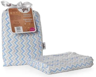 XKKO Bambusowy muślinowy otulacz XKKO BMB 120x120 - Scandinavian Baby Blue BMB120043 - Akcesoria do karmienia - miniaturka - grafika 2