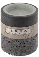 Świece - Świeca rustykalna, mała szara, 10x9 cm - miniaturka - grafika 1