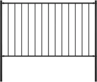 Ogrodzenia - vidaxl Panel ogrodzeniowy ze słupkami, kryta proszkowo stal, 1,7x1,25m - miniaturka - grafika 1