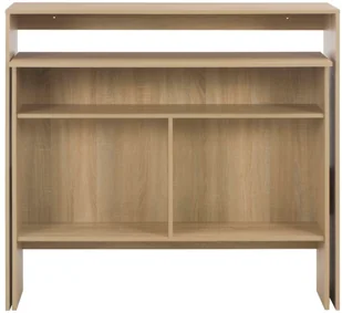 vidaXL Stół barowy z 2 blatami, dąb, 130 x 40 x 120 cm - Stoły - miniaturka - grafika 4