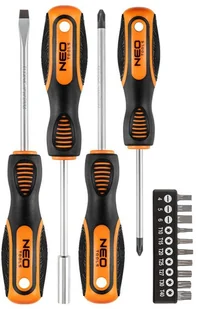 Neo Tools Zestaw wkrętaków i końcówek wkrętakowych 04-196 14 sztuk) - Akcesoria do elektronarzędzi - miniaturka - grafika 2