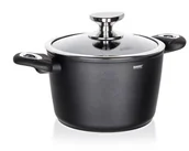 Garnki - Banquet garnek z powierzchnią nieprzywierającą Matte Dark Grey 20 x 13 cm z pokrywką - miniaturka - grafika 1