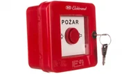 Sprzęt przeciwpożarowy - elektromet Ręczny ostrzegacz pożarowy z zamkiem 2Z 2R 12A IP55 WPZ-4s 921462 921462 - miniaturka - grafika 1