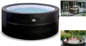 Baseny ogrodowe - Exit SPA jacuzzie hydromasaż Leather Premium Whirlpool 184cm 6os. - miniaturka - grafika 1