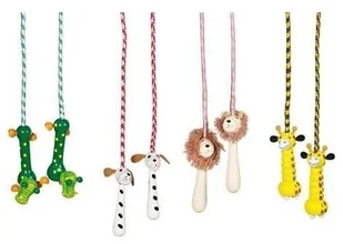 Goki Skakanka z drewnianymi uchwytami - Zabawki i gry sportowe - miniaturka - grafika 4