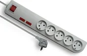 Listwy zasilające - Elgotech Listwa zasilająca 5 gniazd 5m szary PSF-505 PSF-505 - miniaturka - grafika 1