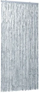 VidaXL Zasłona na owady, szarość i biel, 100x220 cm, szenil 284281 VidaXL - Moskitiery - miniaturka - grafika 2