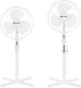 Wentylatory - Springos wentylator stojący podłogowy 45 cm 40W biały FS200W - miniaturka - grafika 1