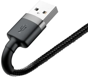 Baseus Cafule Kabel USB Lightning do iPhone iPad iPod 2A 3m Czarny CALKLF-RG1 - Adaptery i przejściówki - miniaturka - grafika 4