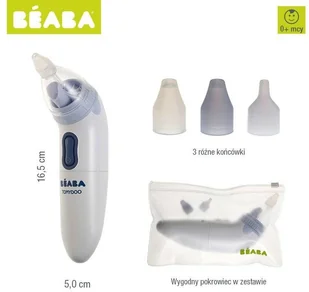 Beaba Aspirator do nosa dla dzieci Tomydoo, niebieski, 920312 P.I.E.N - Aspiratory do nosa - miniaturka - grafika 6