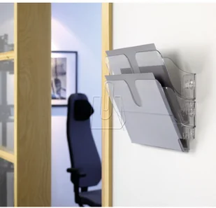 Durable Zestaw dwóch poziomych pojemników Durable FLEXIPLUS A4 przeźroczysty 1709014400 - Półki na dokumenty - miniaturka - grafika 2