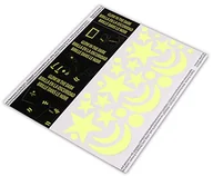 Taśmy klejące - Duck Tape 221308 taśma tkaninowa, księżyc i gwiazdy wycięcia, 31 motywów, świeci w ciemności 221308 - miniaturka - grafika 1