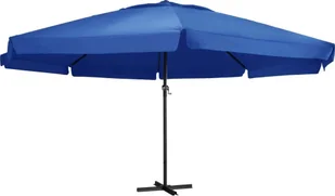 vidaXL Parasol ogrodowy na słupku aluminiowym, 500 cm, lazurowy 47369 - Parasole ogrodowe - miniaturka - grafika 13