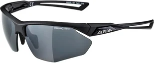 Alpina Okulary na rower NYLOS HR czarne mat szkło czarne lustro Cat.3 - Okulary przeciwsłoneczne Alpina Okulary na rower NYLOS HR czarne mat szkło czarne lustro Cat.3 - Okulary przeciwsłoneczne - miniaturka - grafika 1