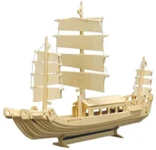 Modele do sklejania - Pebaro pebaro 877  drewno zestaw montażowy dżonka - miniaturka - grafika 1