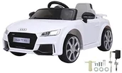 Zabawki zdalnie sterowane - Jamara 460278 Ride-On Audi TT RS 12 V  Soft rozruchu, 2-biegowa, ultra-GripP gumowy pierścień, wejście AUX i USB LAN, LED, 2 silniki napędowe o wysokiej wydajności i akumulator zapewnia długi czas pra - miniaturka - grafika 1