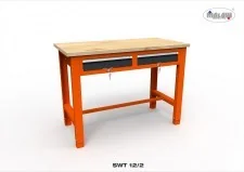 Malow Stół narzędziowy SWT 12/02 "DWÓJKA" do warsztatu blat drewniany SWT12/02 - Stoły warsztatowe - miniaturka - grafika 2