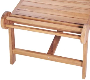 vidaXL Stolik kawowy, 100x50x45 cm, lite drewno tekowe - Ławy i stoliki kawowe - miniaturka - grafika 4