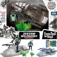 Figurki dla dzieci - Żołnierzyki Baza Armia Zestaw Wojskowy Skuter Wod - miniaturka - grafika 1