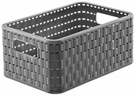 Pudła i pojemniki do przechowywania - Sundis Country kosz z tworzywa sztucznego, szary, A5 1152018 - miniaturka - grafika 1