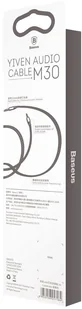 Baseus KABEL AUX BASEUS YIVEN AUDIO M30 0,5M SILVER/BLACK - Darmowe płatności online! KAB-BAS-YIV-SILBK / CAM30-AS1 - Kable - miniaturka - grafika 5