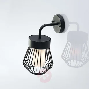 LINDBY Kinkiet zewnętrzny Vajana w kształcie klatki - Lampy ogrodowe - miniaturka - grafika 5