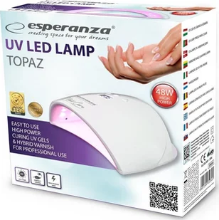 Lampa UV do paznokci Esperanza TOPAZ EBN006 kolor biały - Lampy UV do paznokci - miniaturka - grafika 3