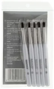 RefectoCil PĘDZELKI MIĘKKIE 5SZT. SREBRNE 6232-uniw - Pędzle do makijażu - miniaturka - grafika 2