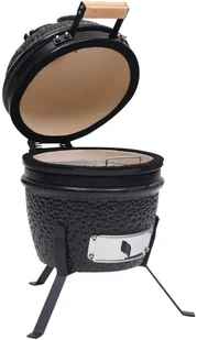 vidaXL Lumarko Ceramiczny grill kamado z wędzarnią, 2-w-1, 56 cm, czarny! 316093 - Grille - miniaturka - grafika 6