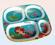 Miseczki i talerzyki dla dzieci - TALERZ DZIECIĘCY OBIADOWY Z SYRENKĄ - miniaturka - grafika 1